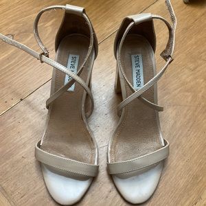 Steve Madden Nude Block Heel Sandals